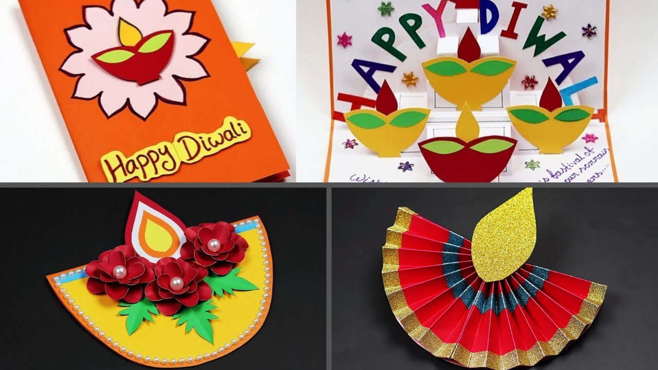 More Diwali Greeting Cards  Card Making Tutorial with Die Cuts & Patterned  Paper 