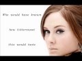 Adele - Someone Like You (Lyric Video)
