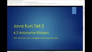 Celebrity Java Teil 2 4.3 Anonyme Klassen Profile