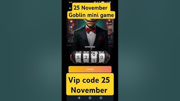 Goblin Mine Game Vip Code 25 November |Goblin Mine Game VIP Code | 25 November Goblin Mine Game Code