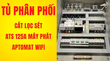 Tủ phân phối có hệ thống cắt lọc sét ATS 125A máy phát aptomat thông minh wifi - Tủ  Điện DITICO