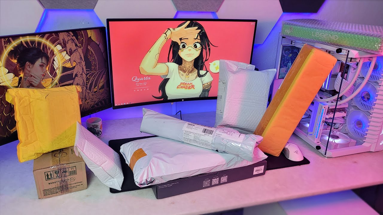 Mega Unboxing pra renovar Meu Setup ( MUDOU MUITO!! ) - YouTube