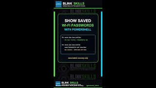 Show Saved Wi-Fi Passwords with PowerShell #Shorts