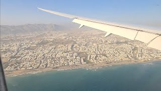 🇴🇲 MUSCAT OMAN, OMAN AIRWAYS, PLANE LANDING IN MUSCAT INTERNATIONAL AIRPORT