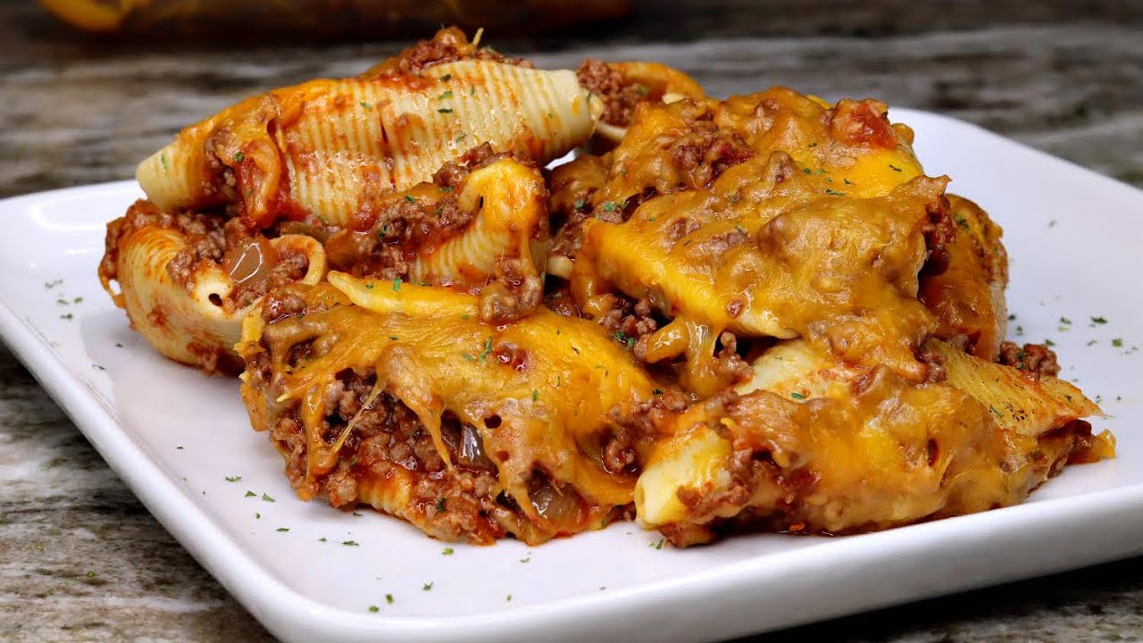 Quick & Easy Cheesy Taco Stuffed Shells