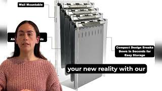 Omnimed Acrylic Chart Holder Storage Rack, 4 Unit Capacity, Wall Mount, Clear Content