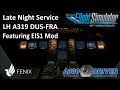 Fenix A319 EIS1 mod - Late Night Ops | Düsseldorf - Frankfurt | Real Airbus Pilot