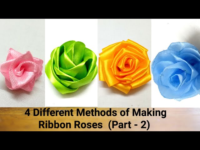 Ribbon Rose - 7 types of roses you can make easily - SewGuide