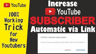 How to make auto subscribe link for youtube channel New update