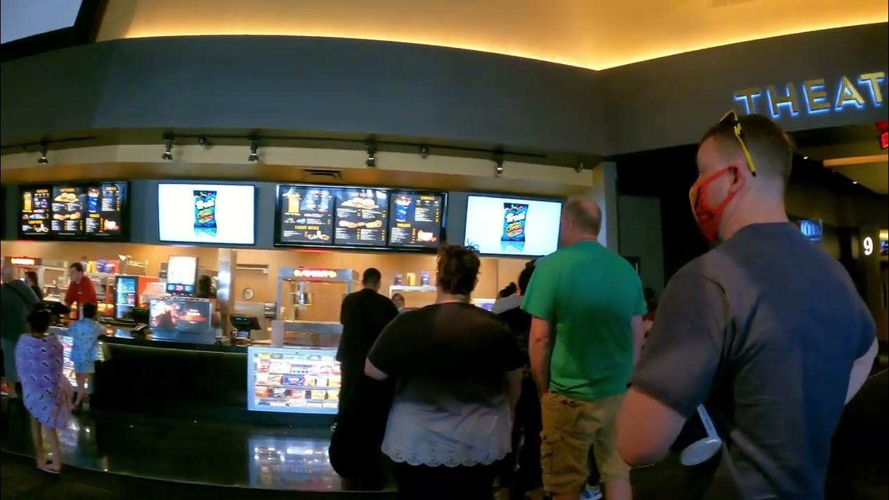 Harkins Movie Theatre Ticket Payment, Popcorn Line & Refreshing Pause