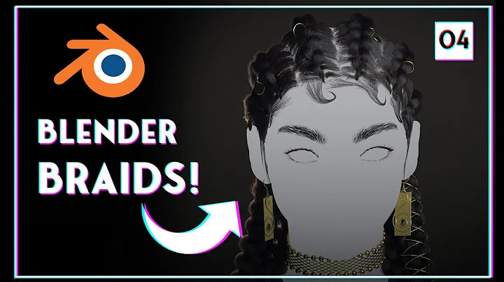 creating braids for a realistic 3d character Part 4