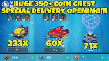 MASSIVE 350+ COIN CHEST SPECIAL DELIVERY OPENING IN WAR ROBOTS!!! RETRO TREASURES EVENT!
