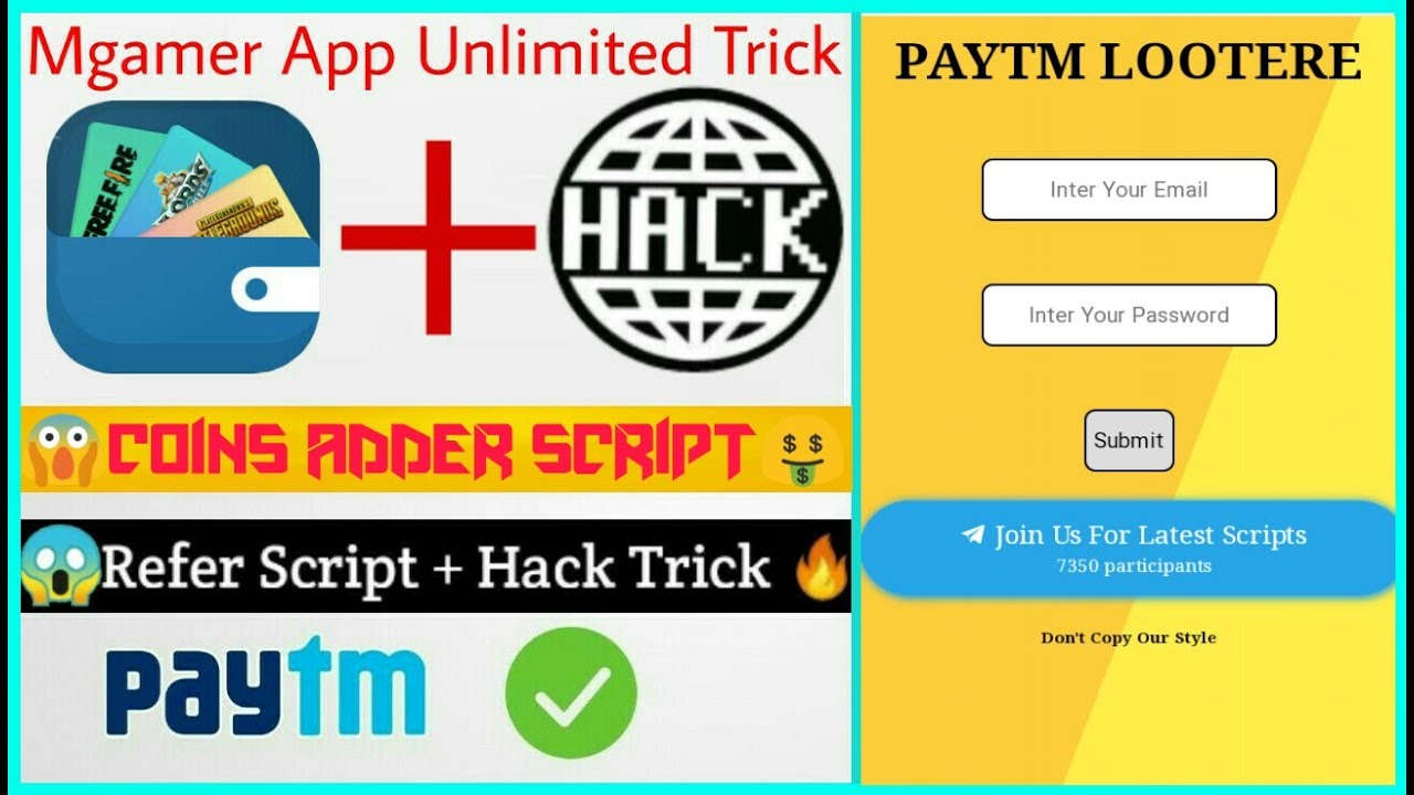 Mgamer App Coins Adder Script😨 Unlimited Time Unlimited ...