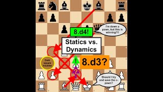 Chess strategy: Opening moves, STATICS vs. DYNAMICS!