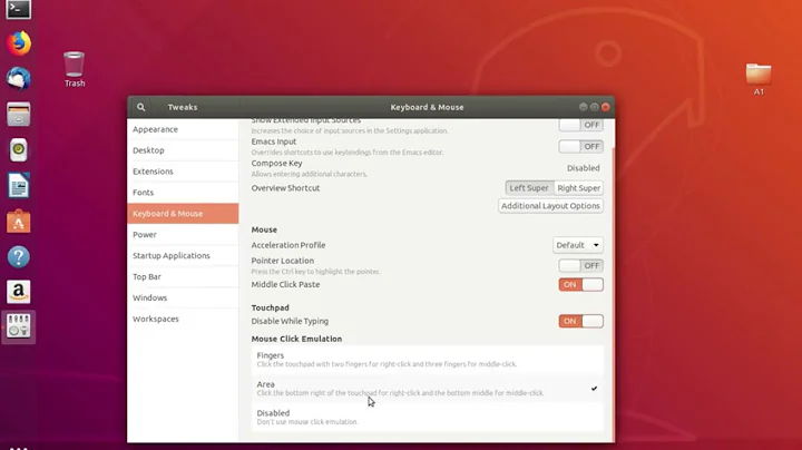Ubuntu 18.04 Fix Right Click Touchpad Not Working