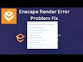 Enscape Render Error Problem Fix | Enscape Tutorials