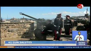 Gun salutes in honour of the fallen Duke of Edinburgh Prince Philip held