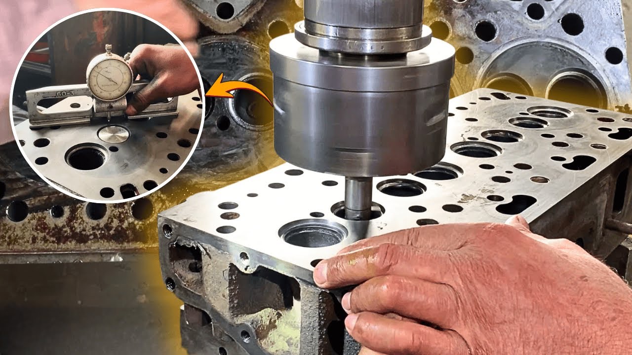 Diesel Engine Cylinder Head Rebuilding | Head Skimming and Valve Seat Cutting