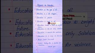 Education Slogans In English // Slogans On Education In English Writing // Smart Gyan Point