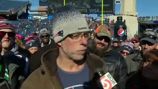 Patriots Fan with superstitious stain