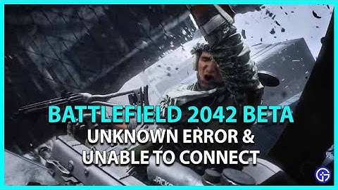 Battlefield 2042 Beta - ERROR CODES ALREADY?
