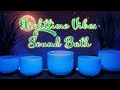 🌙 Visual Vibrations Nighttime Sound Bath | Singing Bowl Sound Waves Reflected on Water | Sleep Music