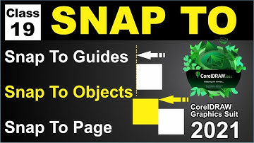Snap to Objects in Coreldraw 2021 | snap to guides in coreldraw 2019 | Class-19 | Al Rafay Computers