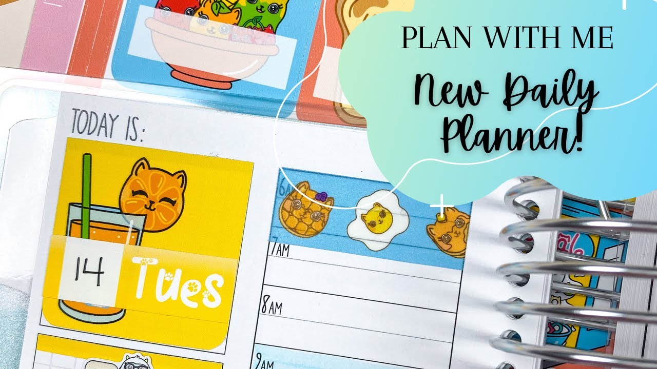 Plan With Me | Daily Spread in My New Planner - YouTube
