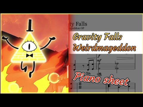 Gravity Falls Weirdmageddon OP Piano - Gravity Falls