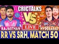 Live rr vs srh match 50 hyderabad  ipl live scores  commentary  ipl 2024  3 overs