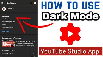 YouTube Studio App | New Update | How To Enable Dark Mode