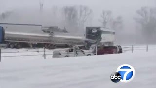 90-vehicle pileup on I-94 in Michigan kills 1