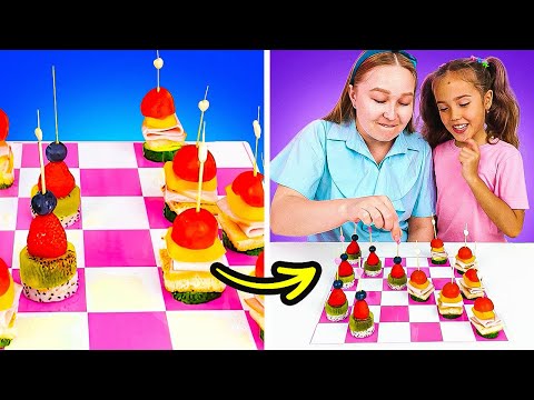 ♟️ We Invented Snack Chess ⁉️ 😄 Such A Funny Game To Play! 🍪