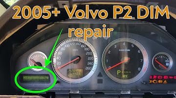 Volvo S60/S80/V70/XC70/XC90 2005+ DIM fault trace/repair