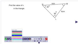 using the sine ratio to calculate a missing side part 1