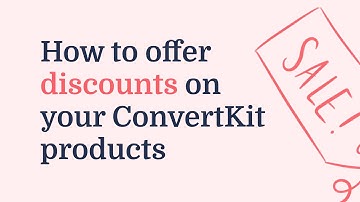 How to offer discounts on your ConvertKit products