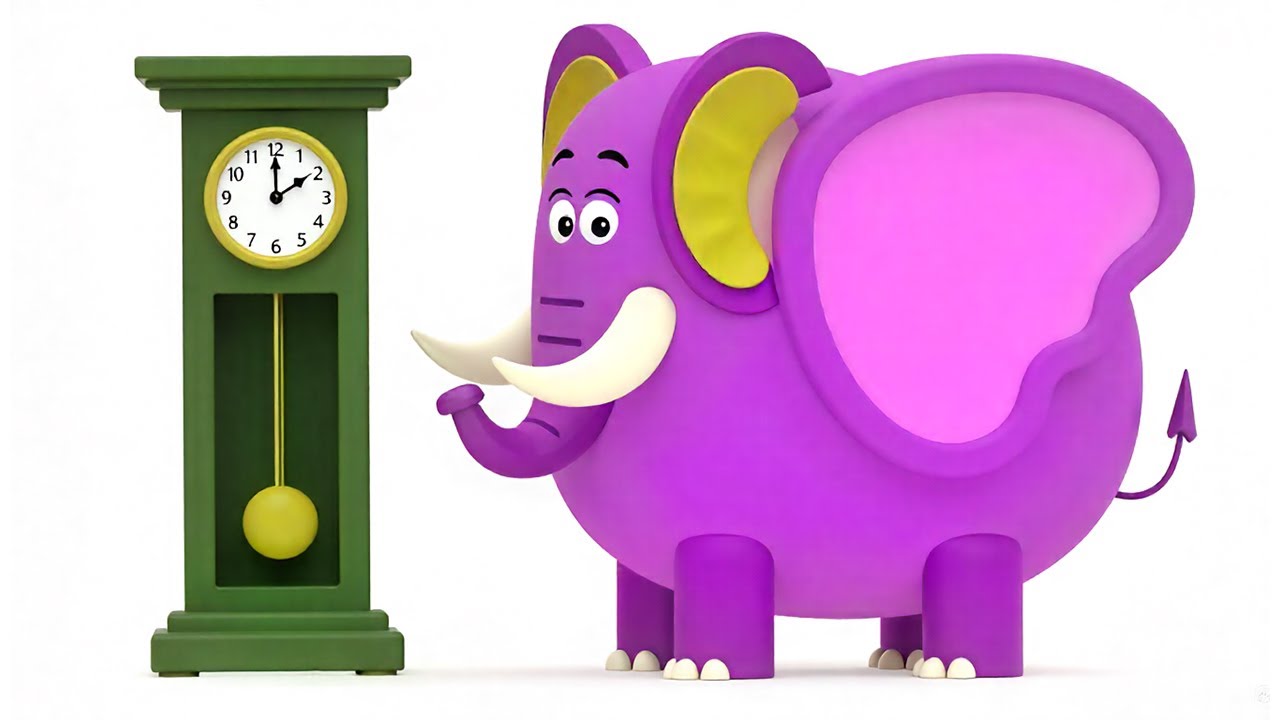 Hickory Dickory Dock 🐭⏱️ 2 Minute Repeat Loop Nursery Rhyme | Cocomelon Style Kids Song