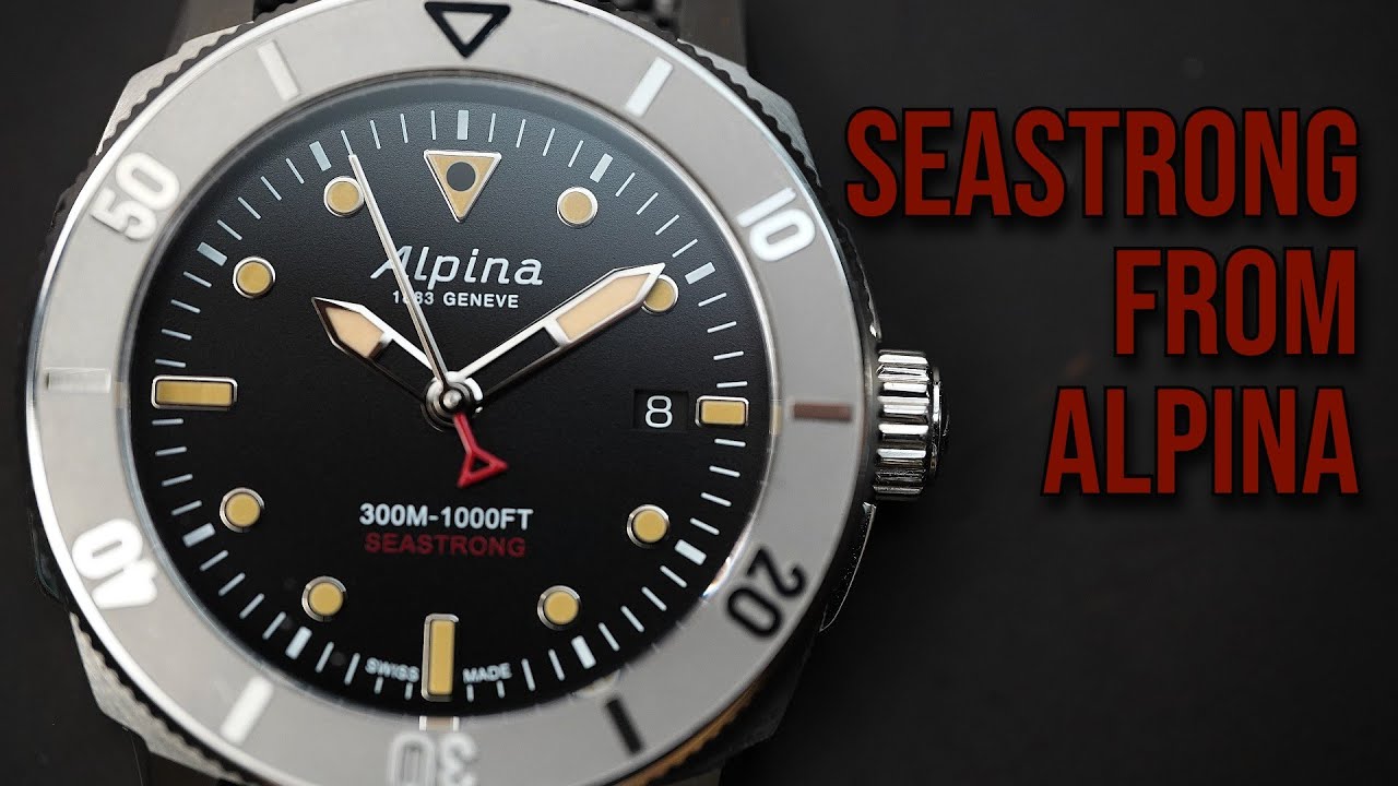 ALPINA SEASTRONG DIVER 300 AUTOMATIC CALANDA - RECYCLED STEEL 300M