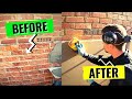 Repairing Old Walls With Sand Cement Render Construction | BRICK - SOLID WALLS in 6 Minutes FLAT!