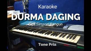 DURMA DAGING |POP| Tone Pria | Karaoke lagu karo