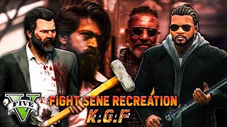 Rocky Bhai Vs Adheera Kgf 2 X Gta 5 Fight Scene Recreation Sanjay Dutt Vs Rocky Xelrant