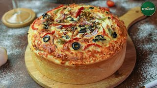 Deep Dish Pizza Recipe by Sooperchef (Chicken Fajita Pizza )