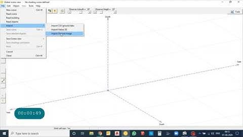 Satellite image in pvsyst I Scale a image in pvsyst I pvsyst import ground image Near Shading Scene