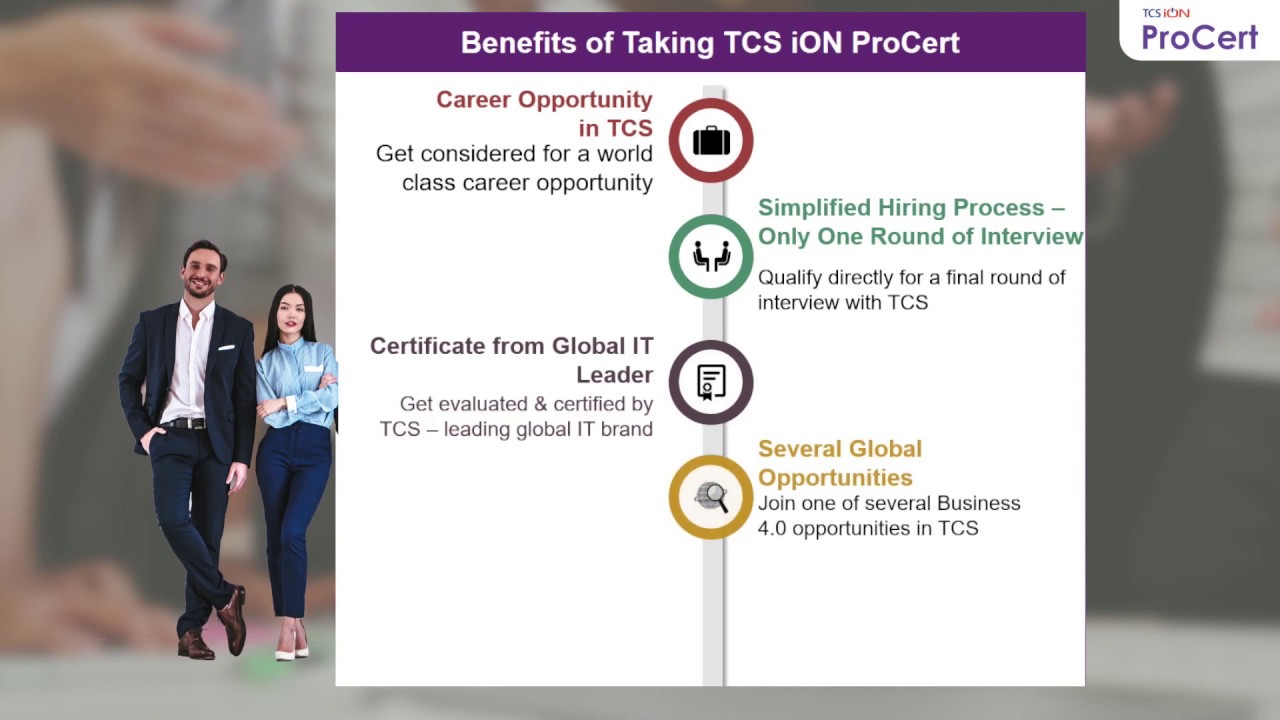 5 Reasons To Take Tcs Ion Procert Youtube