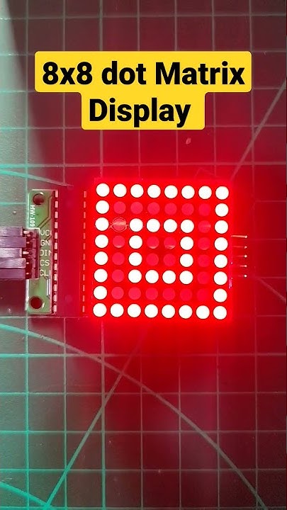 LED 8X8 dot matrix Display with max7219 and Arduino - YouTube