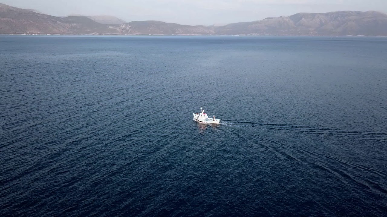 Kalamos Island From Above | vid #2 | Agrapidia beach, Myrtia beach, the port and village