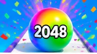Ball running 2048 (1064m) in run cartoon video 3d /Max All walkthrough level vd93g