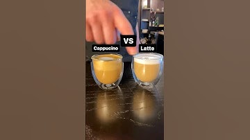 CAPPUCCINO VS LATTE #coffee #coffeelatte #latte #coffeeart