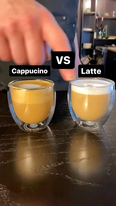 CAPPUCCINO VS LATTE #coffee #coffeelatte #latte #coffeeart