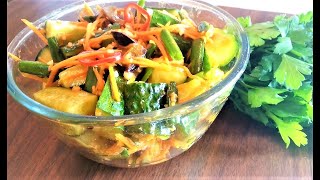 Кулинария с Лизой - Салат из огурцов острый Кулинария с Лизой - Салат из огурцов острый